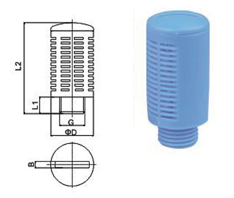 Silencer fittings QS GG